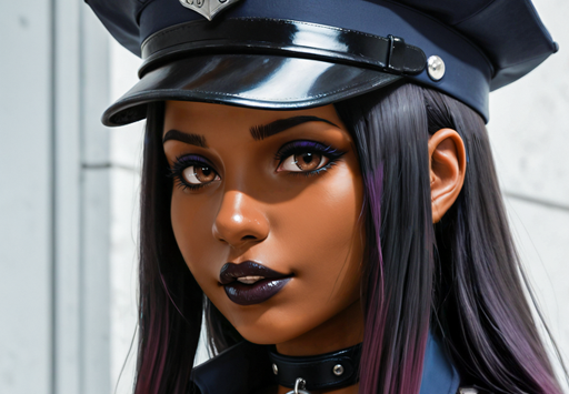 Policewoman in Cuffs